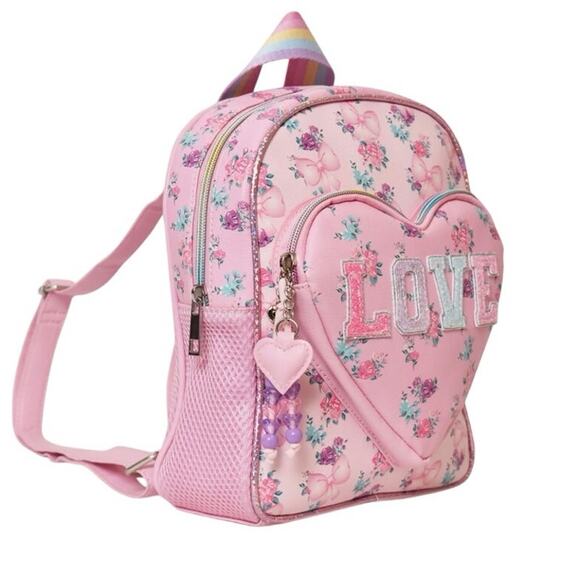 OMG ACCESSORIES
Kids' Love Bow Print Mini Backpack In Cotton Candy - Picture 1 of 9
